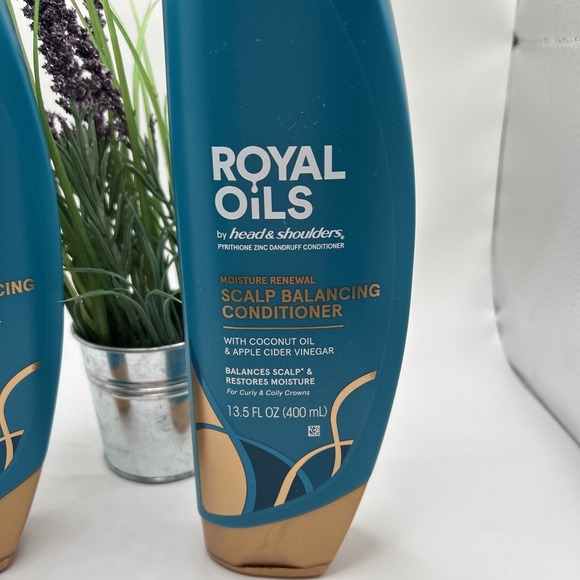 Head & Shoulders Royal Oils 13.5 oz 2 Pack New Scalp Balancing Conditioner B2 - Picture 3 of 7